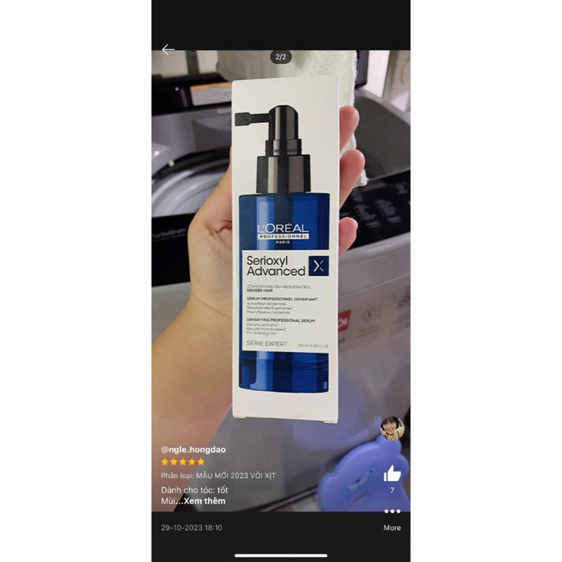 Tinh Chất Mọc Tóc L'Oreal Serioxyl Stemoxydine 5% Scalp Advanced 90ml