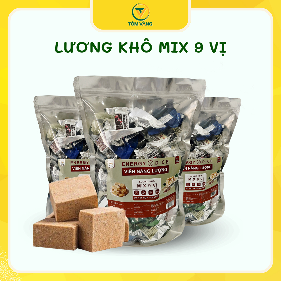 Lương Khô Mini Mix 9 Vị Thơm Ngon Tiện Lợi Túi 1kg - Dùng Ăn Sáng, Ăn ...