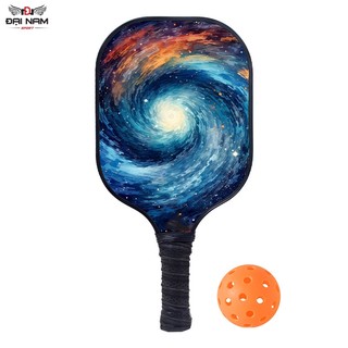 Bộ 2 Vợt Pickleball Sợi Carbon Cao Cấp Đại Nam Sport Hàng Chính Hãng + Kèm Túi Chống Sốc Và 4 Bóng