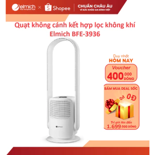 [Mã ELBSJBP03 giảm 12% đơn 500K] Quạt không cánh kết hợp lọc không khí Elmich BFE-3936