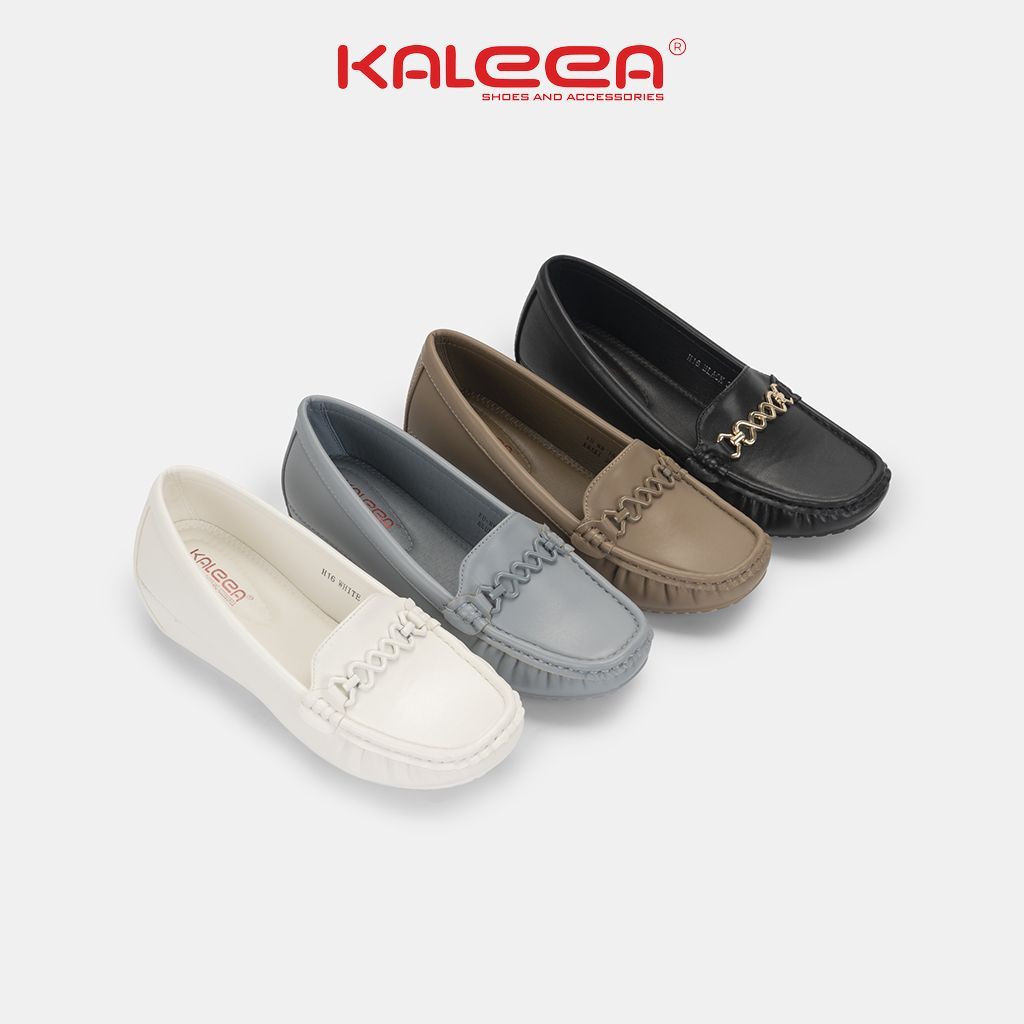 Ảnh Kaleea - Giày Cao Gót Đế Xuồng Chất Da Mềm Siêu Nhẹ, Đi Êm Chân Cao 4p - H16 4