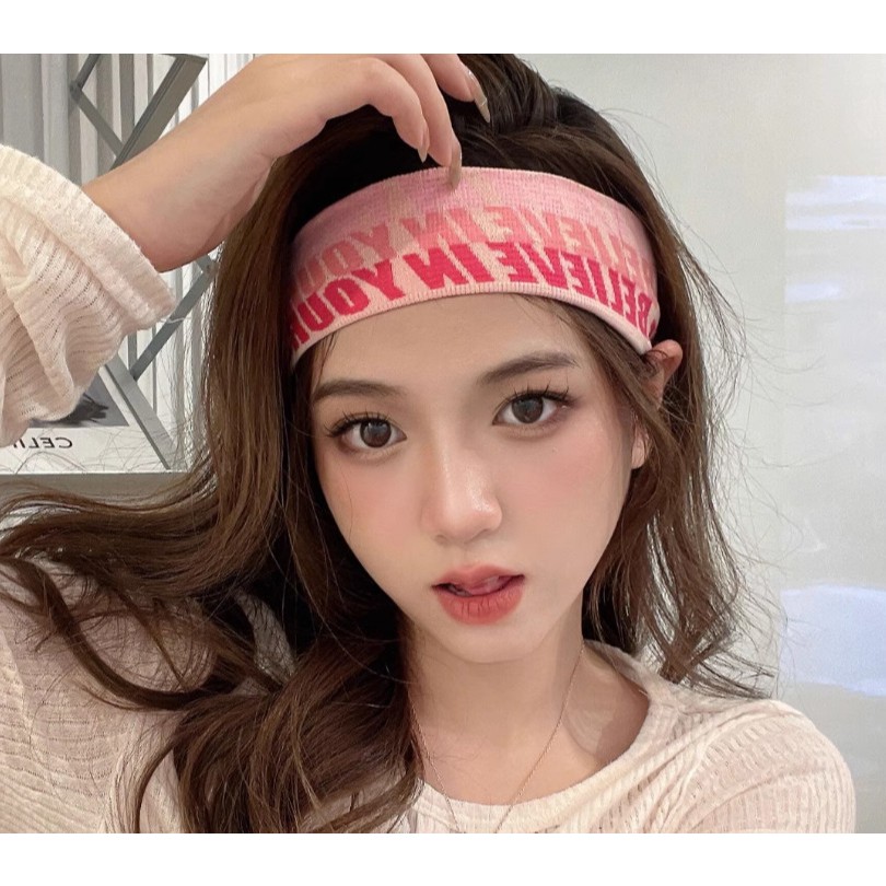 Băng Đô Thể Thao YOURSELF Đủ Màu, Mềm Mịn, Thấm Hút Mồ Hôi Rất Tốt.