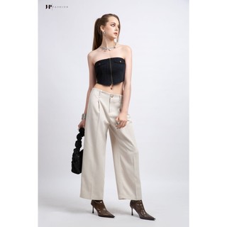 Quần Kaki Nữ JP Fashion Ống Rộng Kiểu Dáng Suông Basic Dễ Phối Đồ 19008886