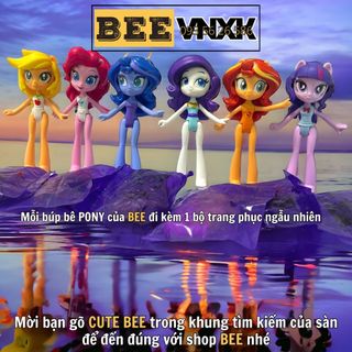 Đồ chơi búp bê Pony xuất xịn kèm phụ kiện thời trang, các cô nàng Equestria cao 7cm, có khớp cử động BEE VNXK