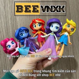 Đồ chơi búp bê Pony xuất xịn kèm phụ kiện thời trang, các cô nàng Equestria cao 7cm, có khớp cử động BEE VNXK