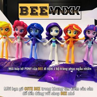 Đồ chơi búp bê Pony xuất xịn kèm phụ kiện thời trang, các cô nàng Equestria cao 7cm, có khớp cử động BEE VNXK