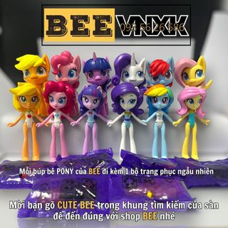 Đồ chơi búp bê Pony xuất xịn kèm phụ kiện thời trang, các cô nàng Equestria cao 7cm, có khớp cử động BEE VNXK