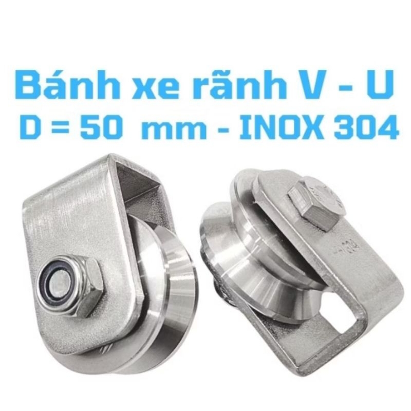 Giá TỐT hoả tốc.Bánh xe ,con lăn ròng rọc vòng bi, chạy rãnh V Inox 304 ...