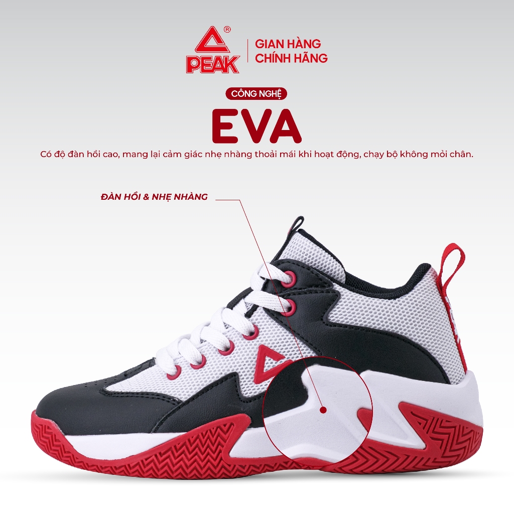 Ảnh Giày bóng rổ trẻ em PEAK Basketball KID Game 2 công nghệ đệm đế EVA EK3920A 2