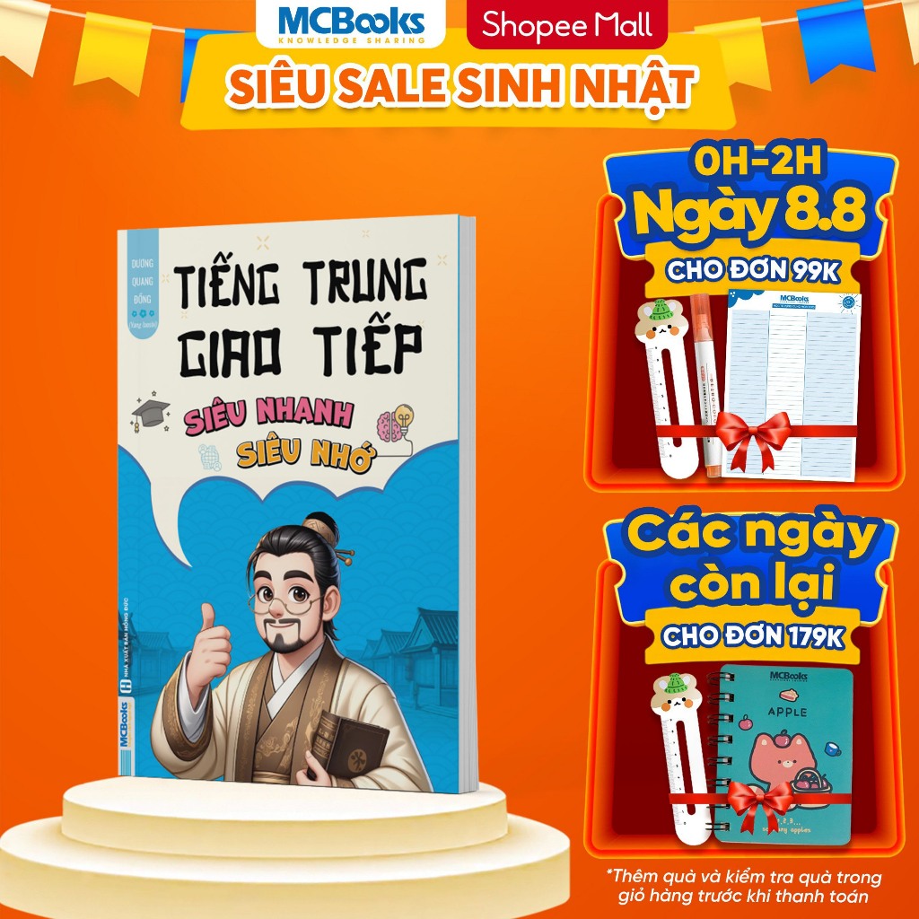 Sách -  Tiếng Trung giao tiếp siêu nhanh siêu nhớ