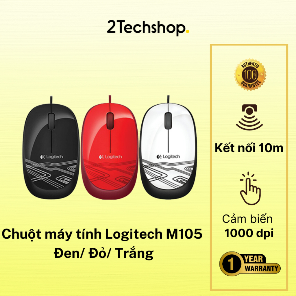 Chuột máy tính Logitech M105 | Shopee Việt Nam