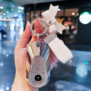 Ốp Khóa TPu Bling Cao cấp Chìa Khóa Smartkey Mer Benz EQS SL 53 EQS 580 S-Class 2020+
