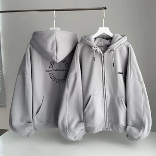 Áo Khoác Hoodie Form Boxy Dessuu Túi Ngược - Áo khoác Nhiều Màu Nam Nữ Tay Phồng