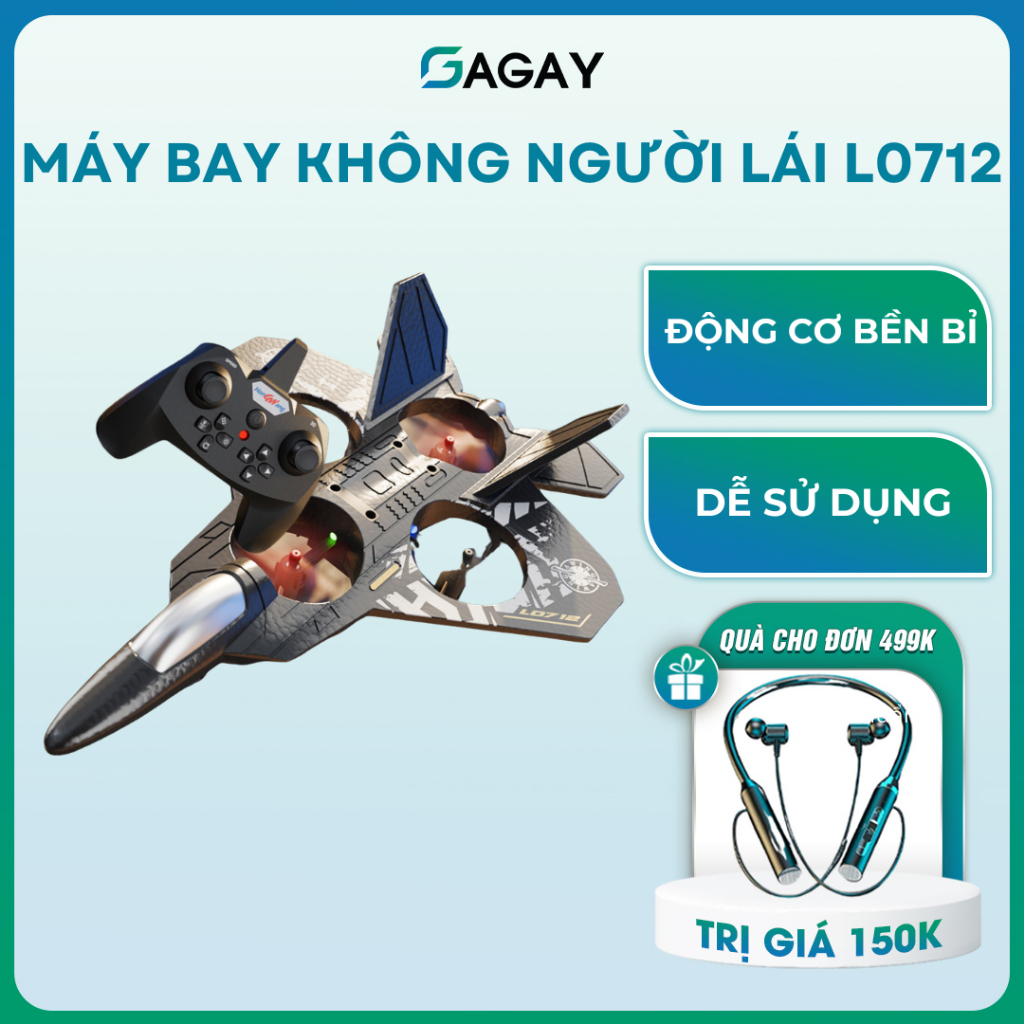 Máy bay chiến đấu Điều khiển từ xa L0712 Máy bay đồ chơi 4 Cánh lên ...