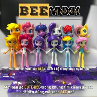SET ngựa Pony và Búp bê kèm phụ kiện thời trang cao cấp - Đồ chơi My Little Pony xuất dư BEE VNXK