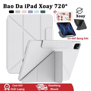 Bao Da iPad Y-stand Air 4/5 Pro 11 10.9 Gen 9 8 7th 10.2 Ốp Lưng iPad Pro 11" M1/M2 720° Vỏ Ipad Có Khe Đựng Sạc Bút