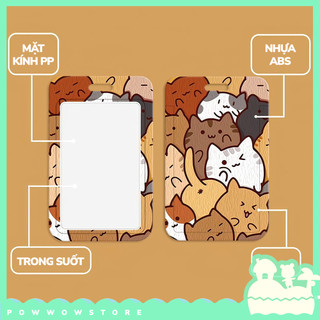 [Sẵn VN] Bao Đựng Thẻ Nhân Viên Dọc Nhựa ABS Phong Cách Nhân Vật Hoạt Hình Mèo Cat Mutiple Đáng Yêu Cute
