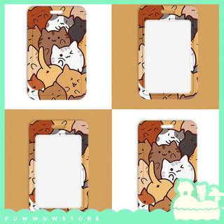 [Sẵn VN] Bao Đựng Thẻ Nhân Viên Dọc Nhựa ABS Phong Cách Nhân Vật Hoạt Hình Mèo Cat Mutiple Đáng Yêu Cute