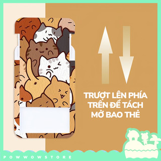 [Sẵn VN] Bao Đựng Thẻ Nhân Viên Dọc Nhựa ABS Phong Cách Nhân Vật Hoạt Hình Mèo Cat Mutiple Đáng Yêu Cute