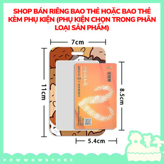 [Sẵn VN] Bao Đựng Thẻ Nhân Viên Dọc Nhựa ABS Phong Cách Nhân Vật Hoạt Hình Mèo Cat Mutiple Đáng Yêu Cute