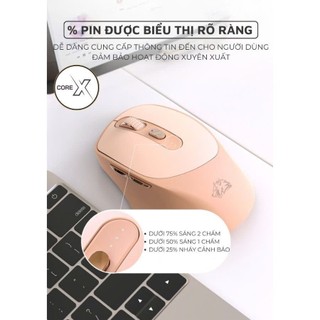 Chuột Không Dây Máy Tính Bluetooth X7 Wireless Pin Sạc Kết Nối 2 Chế Độ Cho Mọi Thiết Bị Máy Tính, LaptopChuột Không Dây