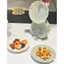 Set 5/6 chiếc đĩa sứ đựng trang trí kèm giá đỡ sang trọng