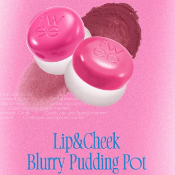 (Xả Date 2027) Son và má hồng dạng kem Fwee Lip and Cheek Blurry Pudding pot 5g