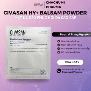 Mặt nạ CIVASAN Balsam Powder căng bóng nâng tone dưỡng da phục hồi sau peel phi kim laser (60g x 1 gói)