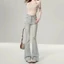 Quần jeans nữ ống loe ,quần loe bò rách cá tính lưng cao tôn dáng chất vải siêu mềm mẫu cá tính cho nàng LN 03