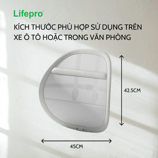 Tựa lưng làm mát & định hình cột sống 2IN1 Lifepro L255-CS - Bảo hành 12 tháng đổi mới | Phụ kiện ô tô ADG