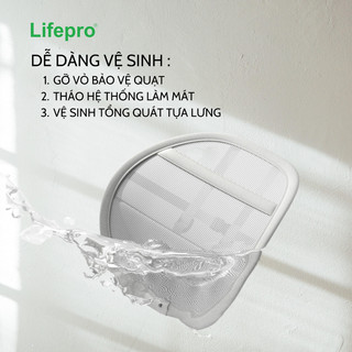 Tựa lưng làm mát & định hình cột sống 2IN1 Lifepro L255-CS - Bảo hành 12 tháng đổi mới | Phụ kiện ô tô ADG
