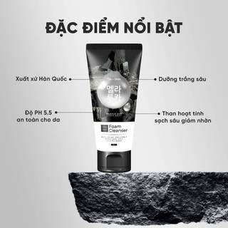 Sữa rửa mặt than hoạt tính cho nam Dr.for Skin Charcoal