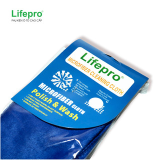 Combo 2 khăn lau xe ô tô Lifepro - Chất liệu MicroFiber siêu sạch, tránh xước xe, siêu thấm hút | Phụ kiện ô tô ADG