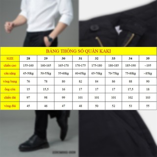 Quần Kaki dài Nam Chất Đẹp Dáng Âu Co Dãn Slimfit Avocado màu đen xanh dáng ôm gọn big size 28-36 cao cấp