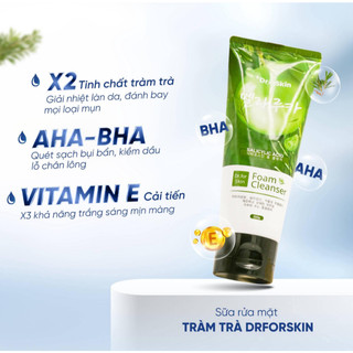 Sữa rửa mặt tràm trà cho da mụn Dr.for Skin Tea Tree