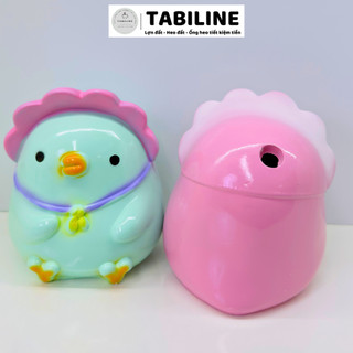 Heo đất ống tiết kiệm tiền lỗ tròn gà đội mũ yêu thương cute xinh LD79 - TABILINE