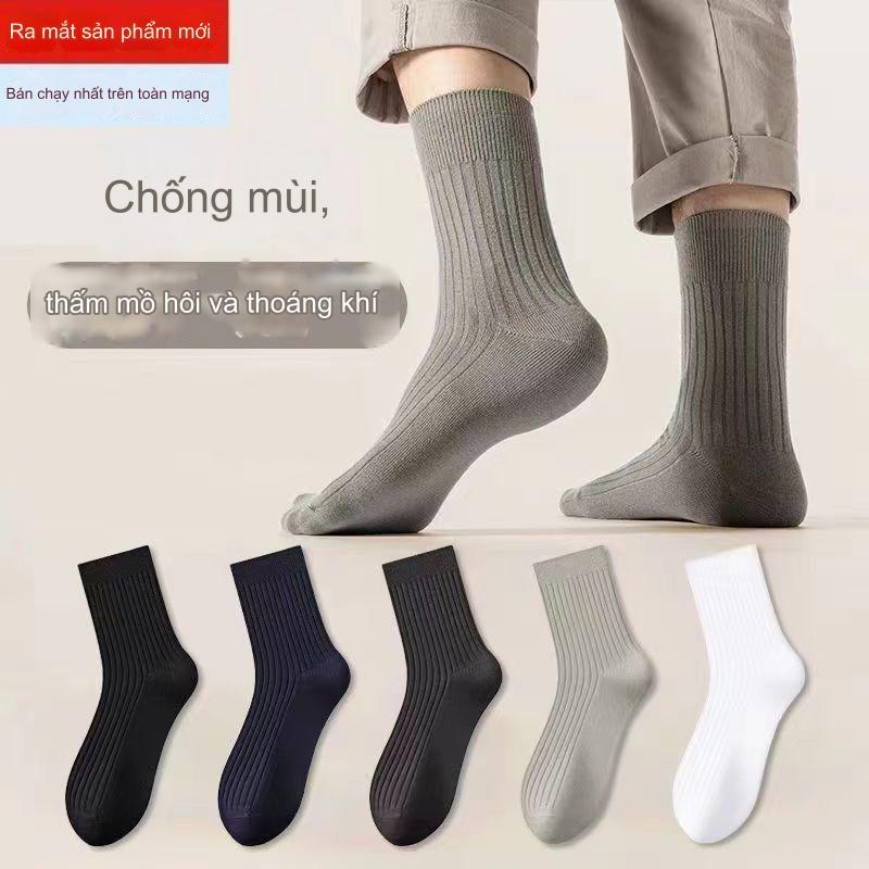 Tất vớ nam, chất liệu cotton dày, thấm hút mồ hôi, vải Hàn Quốc co giãn bốn chiều, chống hôi chân