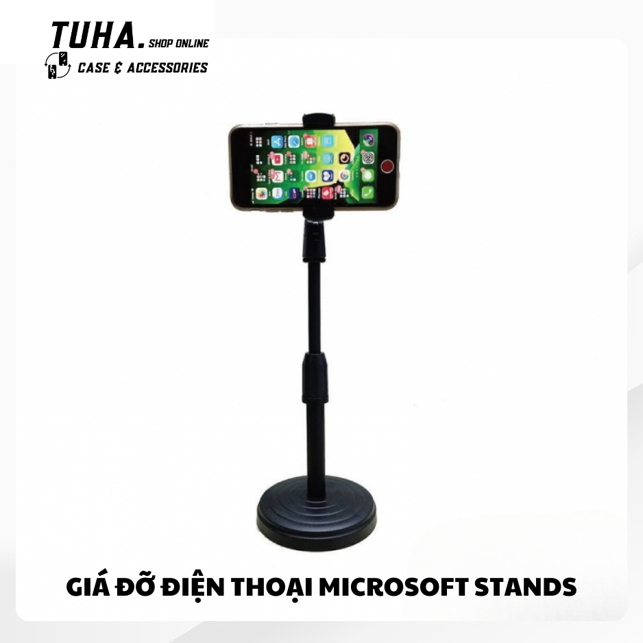 Giá đỡ điện thoại Microphone Stands, kẹp chống lưng 360 ,đế chân tròn ...