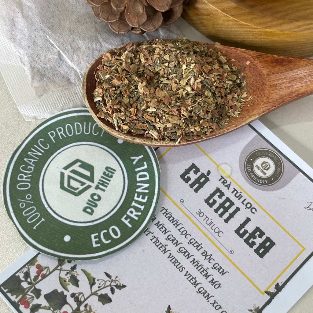 Trà Túi Lọc Cà Gai Leo Đức Thiện (Set 30 Túi Lọc) - Hỗ Trợ Hạ Men Gan, Gan B,C, U Gan Xơ Gan