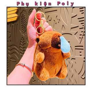 Móc Khoá Capybara Nhồi Bông Cute Gấu Bông Chuột Lang Nước Quà Sinh Nhật Ý Nghĩa Dễ Thương