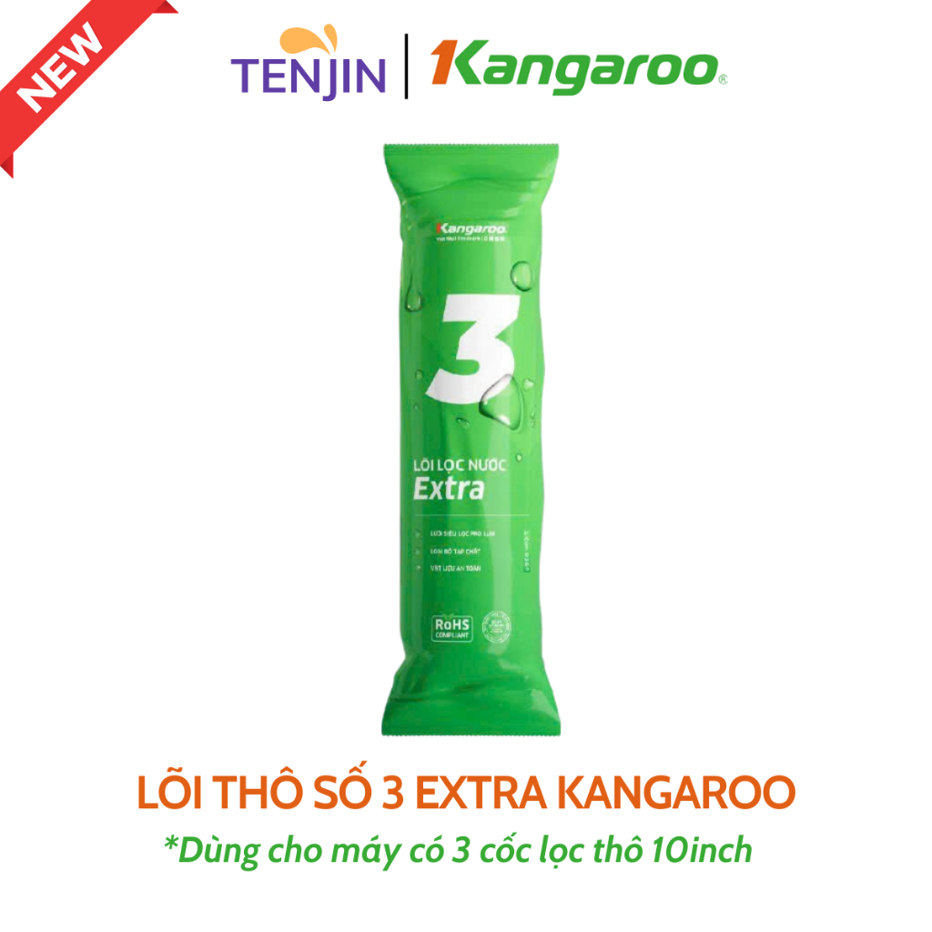 Lõi Lọc Thô Số 3 Kangaroo PP 1 Micron Chính Hãng Dành Cho Máy Lọc Nước RO