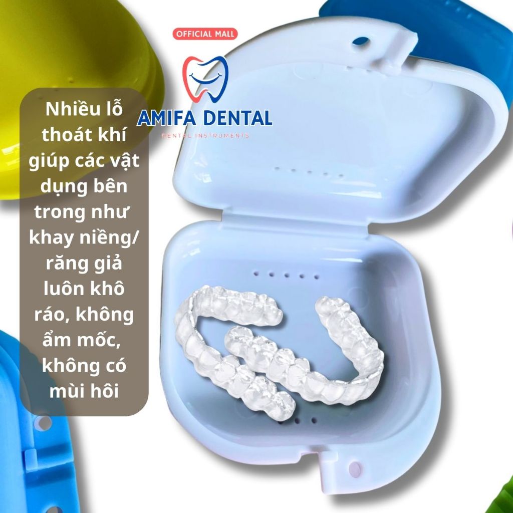 Máng Nha Khoa, Hộp Nhựa PP Đựng Khay Niềng Răng, Khay Tẩy Trắng, Hộp Đựng Hàm Duy Trì, Răng Giả