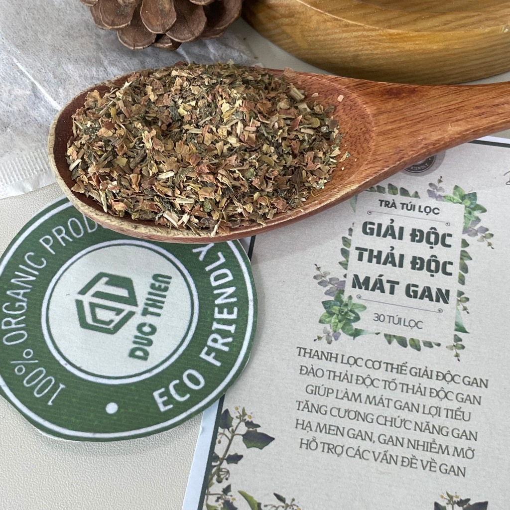 Trà Thải Độc Mát Gan Túi Lọc Đức Thiện (Set 30 Túi Lọc) - Mát Gan, Lợi Tiểu, Hạ Men Gan