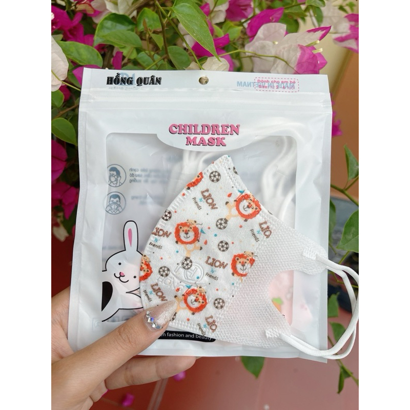 [ Thùng 100c Vải Lụa ] Khẩu trang 5d bé  cao cấp Mềm Mịn - Ngăn Ngừa Bụi Mịn - Chống Tia UV