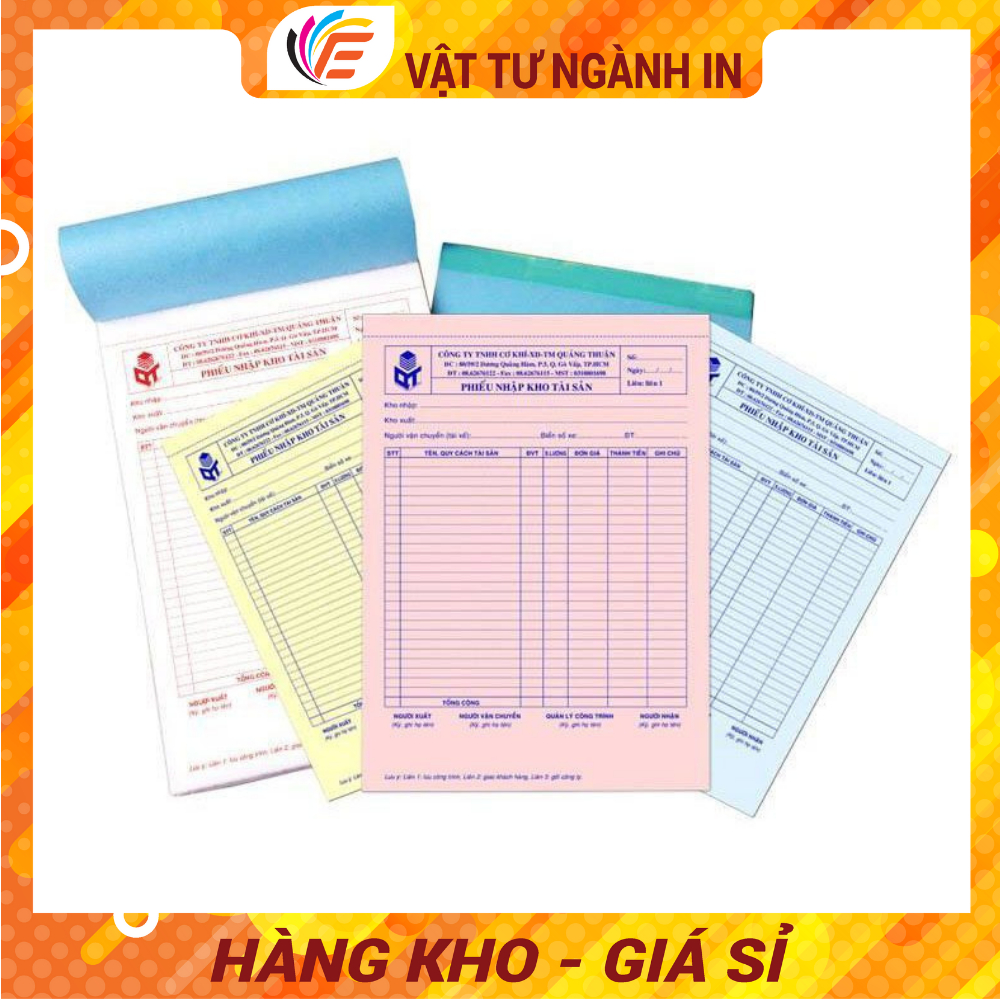 Giấy Carbonless Dùng Để In Hóa Đơn 1 Liên 2 Liên 3 Liên Giấy In Hóa Đơn Tự In Không Cần Giấy Than