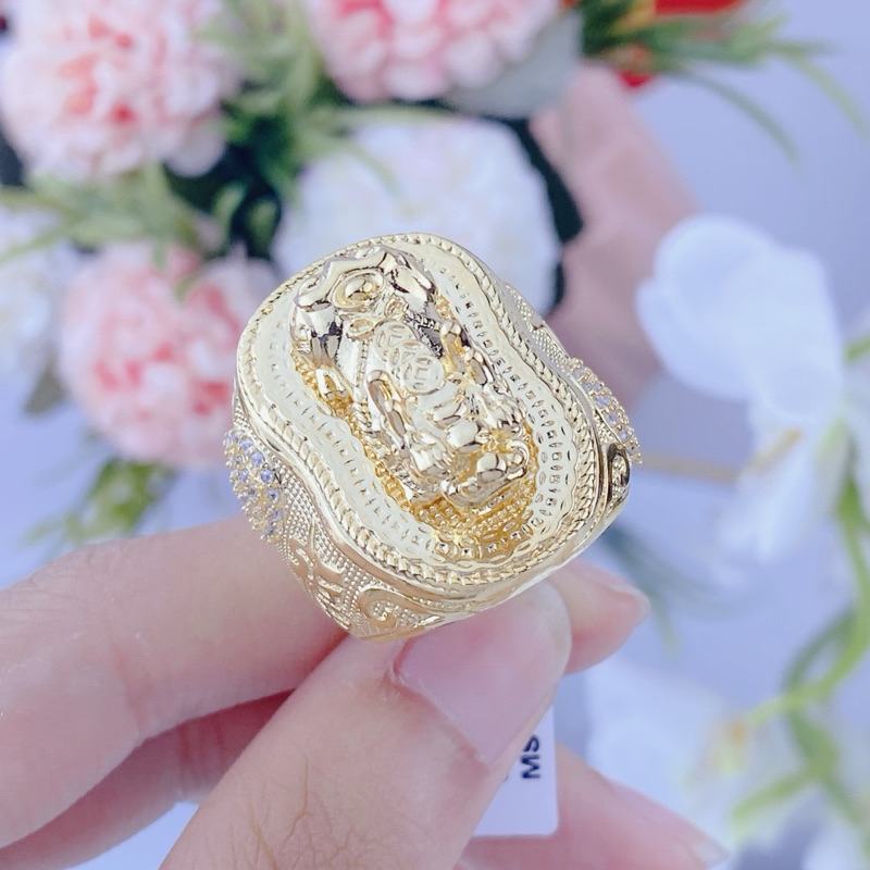 Men's Gold-Plated Feng Shui Ring by baolong.jewelry1