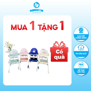 [MUA 1 TẶNG 1 QUÀ] Ghế Ăn Dặm Ngả Lưng Gấp Gọn Có Bánh Xe Honper | 4 Màu Xanh Dương - Xanh Ngọc - Be - Hồng