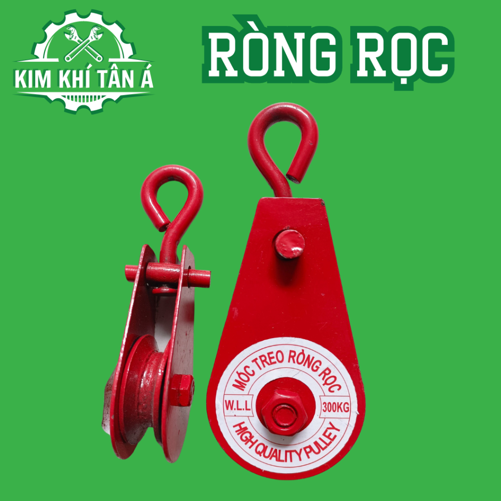 Ròng rọc 30kg, 50kg, 100kg, 200kg, 300kg dùng kết hợp với tời quay tay ...