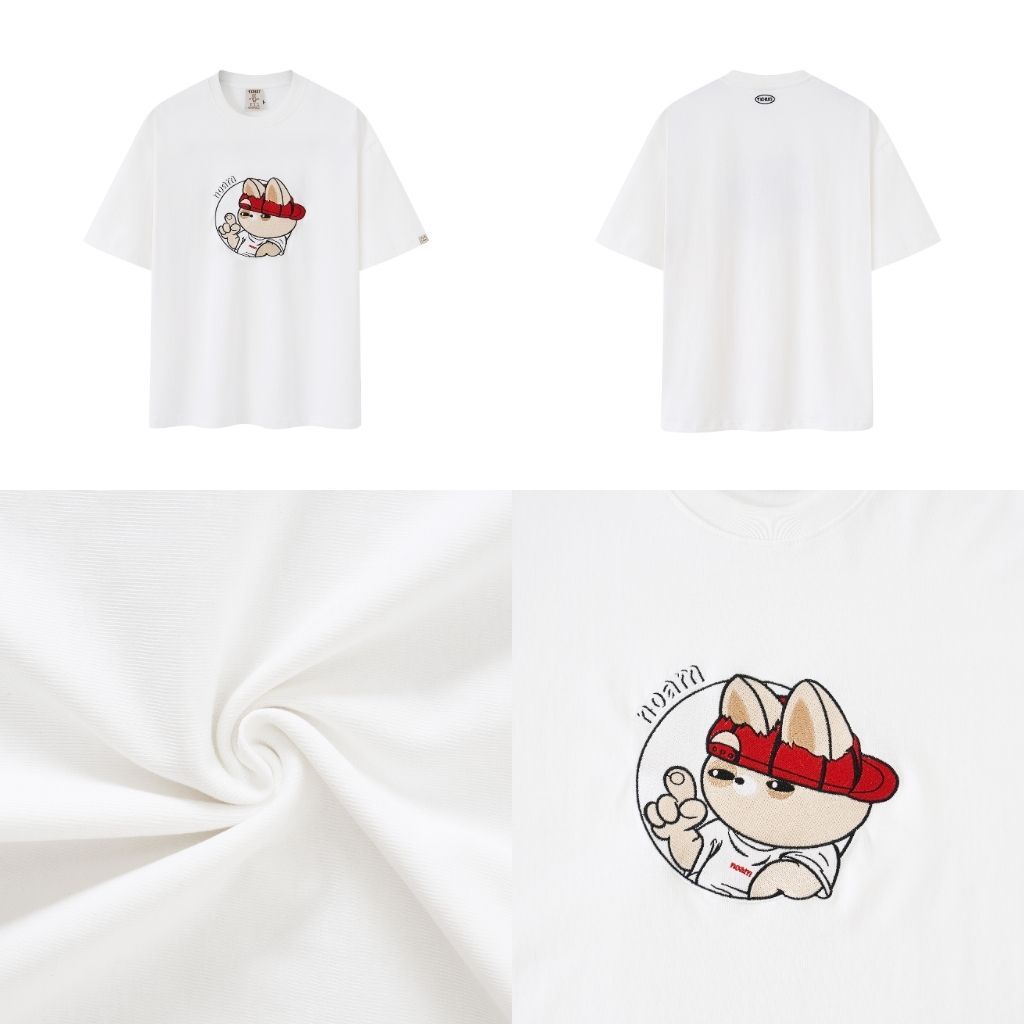 Ảnh Áo thun Form rộng NOAM Are You Nafox 100% Cotton 280GSM - Màu Trắng/ Đen/ Tím/ Xanh 1