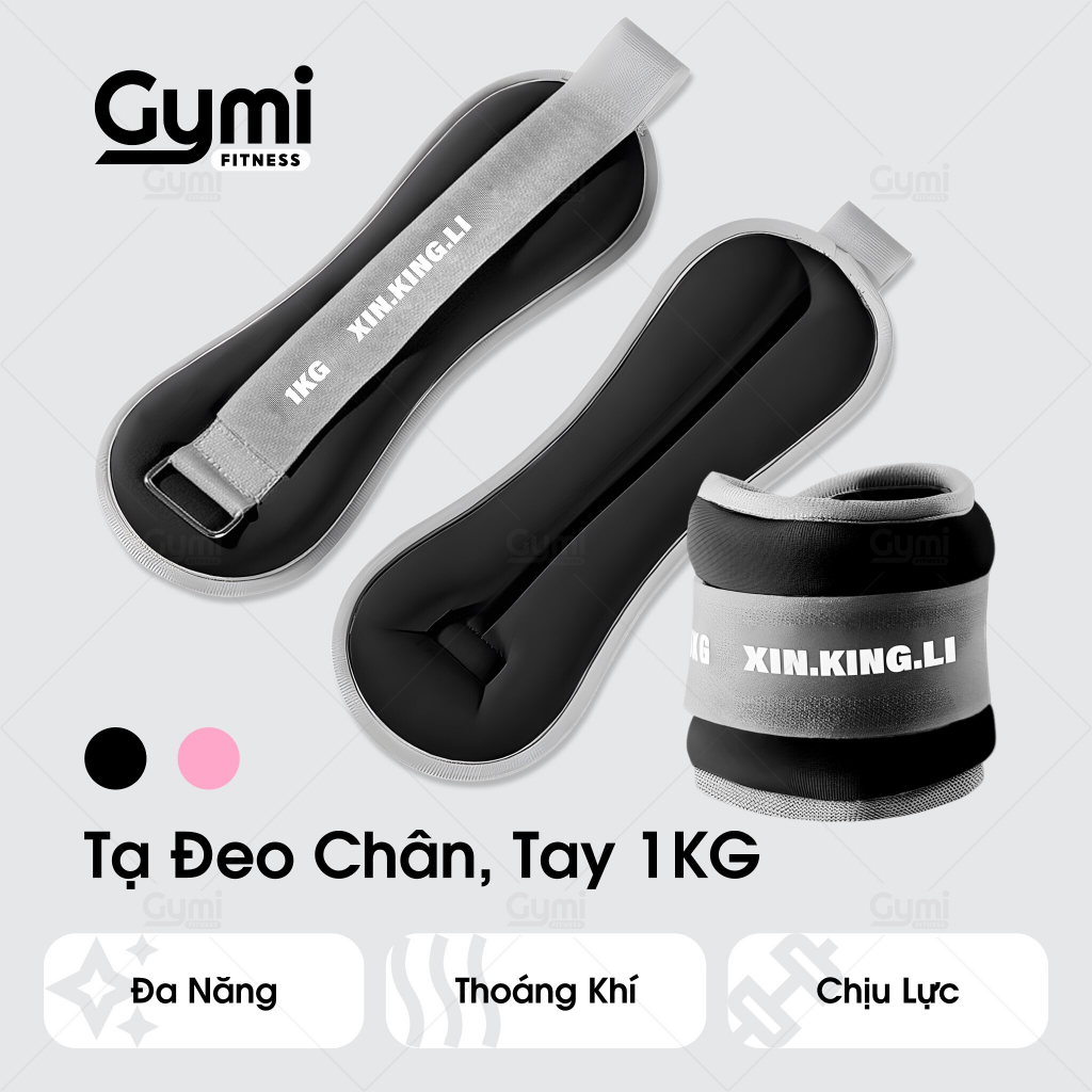 Tạ Đeo Chân Tay 1kg - Tạ Tập Gym Chạy Bộ - Dụng Cụ Tăng Sức Bền Khi Tập Luyện Thể Thao - TaChan1kg